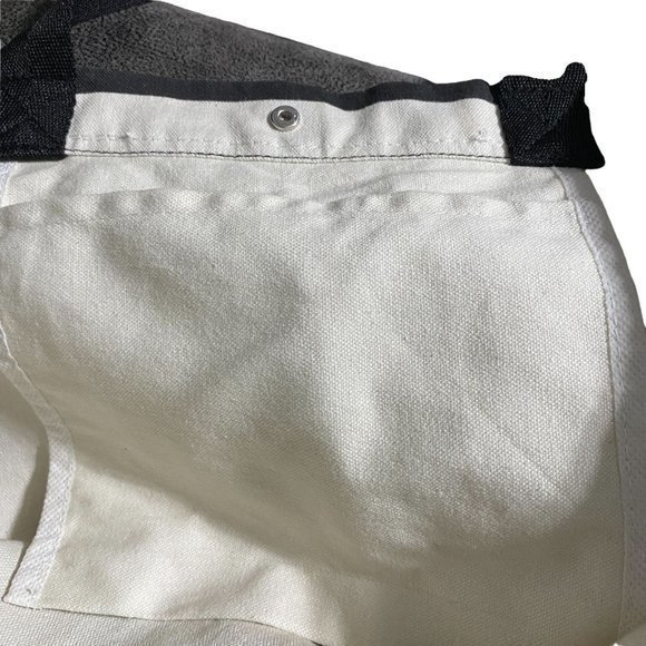 San Francisco Giants MLB Genuine Merchandise‎ Striped Tote Bag Black Cream Pink - Picture 8 of 9